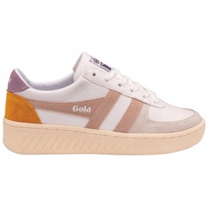 Gola Classics Grandslam Trident Sneakers Bílé CZ | EAJI-78025
