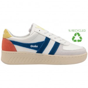 Gola Classics Grandslam Trident Sneakers Bílé Blankyt CZ | RDCJ-47385