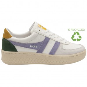 Gola Classics Grandslam Trident Sneakers Bílé Levandule CZ | INDJ-42901