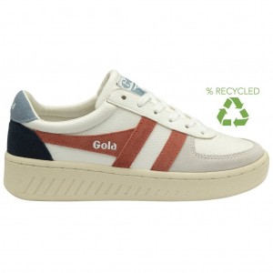 Gola Classics Grandslam Trident Sneakers Bílé CZ | RWCY-10268