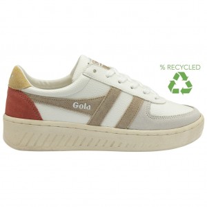 Gola Classics Grandslam Trident Sneakers Bílé CZ | GRDP-46813