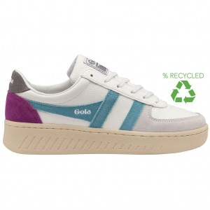 Gola Classics Grandslam Trident Sneakers Bílé CZ | LOQB-50832
