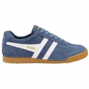 Gola Classics Harrier Suede Sneakers Bílé CZ | GWRB-72056