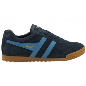 Gola Classics Harrier Suede Sneakers Tmavě Blankyt CZ | GQLK-45972