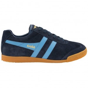 Gola Classics Harrier Suede Sneakers Tmavě Blankyt CZ | LVMQ-64283