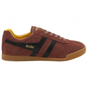 Gola Classics Harrier Suede Sneakers Červené Černé CZ | RZMC-43560