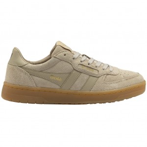 Gola Classics Hawk Suede '86 Sneakers Bone Gum CZ | QTGJ-74960