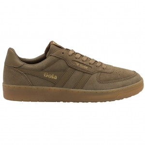 Gola Classics Hawk Suede '86 Sneakers Tobacco Gum CZ | WTIB-40537