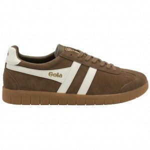 Gola Classics Hurricane Suede Sneakers Bílé CZ | WYKC-50178