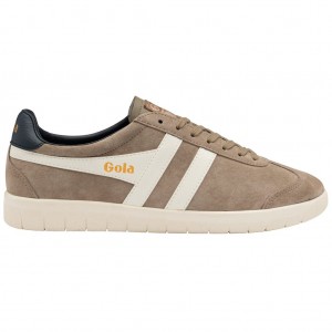 Gola Classics Hurricane Suede Sneakers Bílé Tmavě Blankyt CZ | FWEC-46380