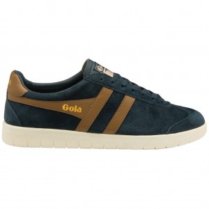Gola Classics Hurricane Suede Sneakers Tmavě Blankyt Bílé CZ | CXTI-05724