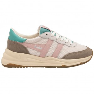 Gola Classics Jupiter Sneakers Bílé Růžové CZ | VMCW-65143
