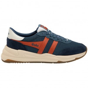 Gola Classics Jupiter Sneakers Tmavě Blankyt Oranžové CZ | NHIL-04621