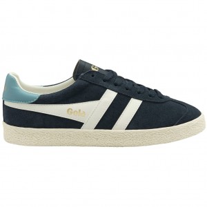 Gola Classics Medallist Sneakers Tmavě Blankyt Bílé CZ | LOYP-95643