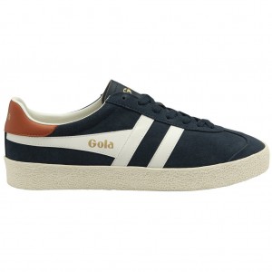 Gola Classics Medallist Sneakers Tmavě Blankyt Bílé Oranžové CZ | DQFJ-05148