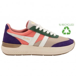 Gola Classics Raven Sneakers Koralove Růžové Královská Modrá Fialové CZ | HFKG-67089