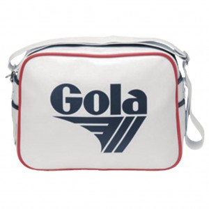 Gola Classics Redford Messenger Bag Bílé Tmavě Blankyt Červené CZ | OFNZ-89175
