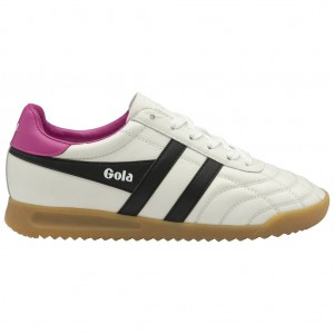 Gola Classics Stadium Sneakers Bílé Černé Růžové CZ | PNAQ-04269