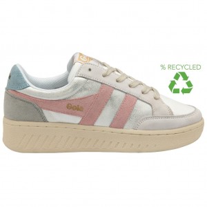 Gola Classics Superslam Blaze Sneakers Bílé Růžové CZ | SBEX-29608