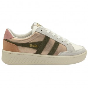 Gola Classics Superslam Blaze Sneakers Růžové Zlaté Hnědožlutý Koralove Růžové CZ | FBLX-06172