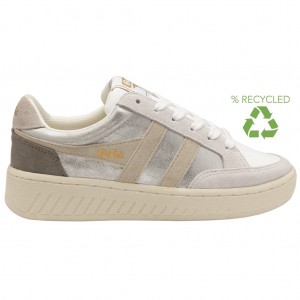 Gola Classics Superslam Blaze Sneakers Stříbrné Šedé CZ | DKYR-30975