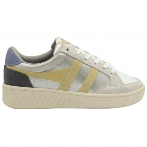 Gola Classics Superslam Blaze Sneakers Stříbrné Citrón Levandule CZ | RUGH-41820