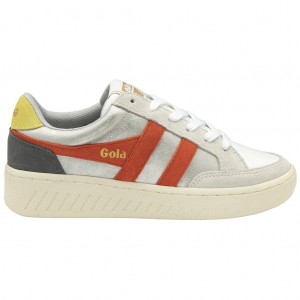 Gola Classics Superslam Blaze Sneakers Stříbrné Koralove CZ | ZTFU-69305
