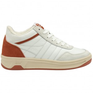 Gola Classics Swerve Sneakers Bílé Oranžové CZ | XPVQ-86349