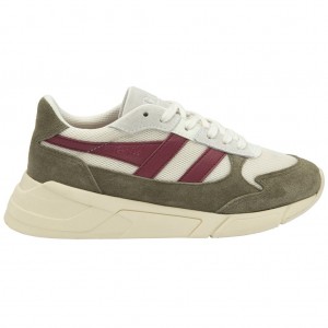 Gola Classics Tempest Sneakers Bílé Hnědožlutý CZ | SKPU-34120
