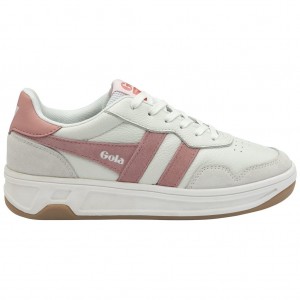 Gola Classics Topspin Sneakers Bílé Růžové Koralove Růžové CZ | MFKZ-94267