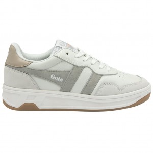 Gola Classics Topspin Sneakers Bílé Světle Šedé CZ | OPIC-61487
