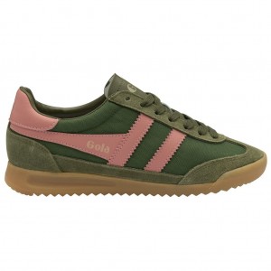 Gola Classics Tornado Sneakers Zelene Koralove Růžové CZ | EZPR-68542