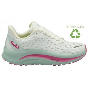 Gola Performance Alzir Speed Sneakers Bílé Růžové CZ | HWUY-49306
