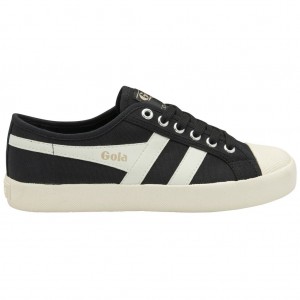 Gola Vegan Classics Coaster Shoes Černé Bílé Zlaté CZ | GTNO-73012