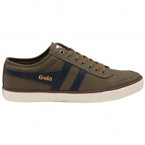 Gola Vegan Classics Comet Plimsoll Sneakers Hnědožlutý Tmavě Blankyt Vínové CZ | MIEA-21459