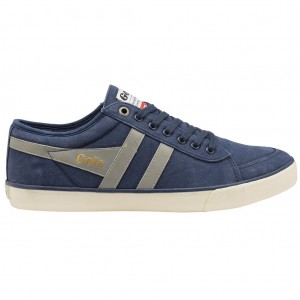 Gola Vegan Classics Comet Plimsoll Sneakers Tmavě Blankyt Světle Šedé CZ | UHAW-29750