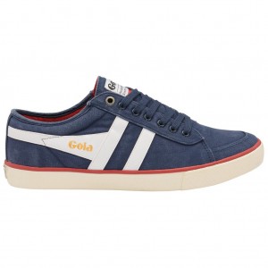 Gola Vegan Classics Comet Plimsoll Sneakers Tmavě Blankyt Bílé CZ | GXWU-15406