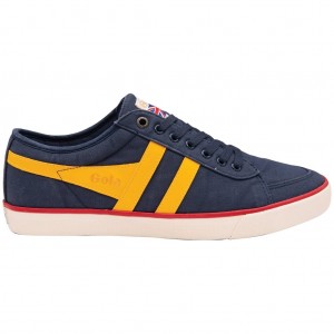Gola Vegan Classics Comet Plimsoll Sneakers Tmavě Blankyt Červené CZ | HBCD-23016