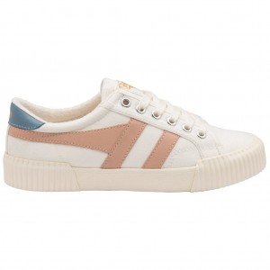 Gola Vegan Classics Rally Plimsoll Sneakers Bílé Růžové CZ | VANW-09462