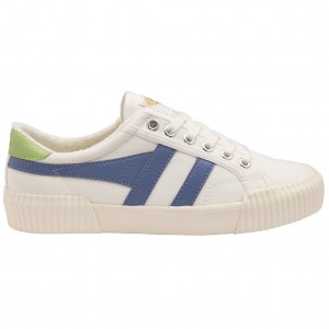 Gola Vegan Classics Rally Plimsoll Sneakers Bílé Levandule Zelene CZ | RJXO-03769