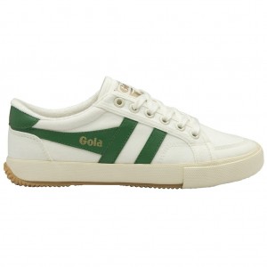 Gola Vegan Classics Stratus Plimsoll Sneakers Bílé CZ | RWCZ-10745