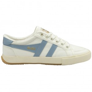 Gola Vegan Classics Stratus Plimsoll Sneakers Bílé CZ | GWCI-28697