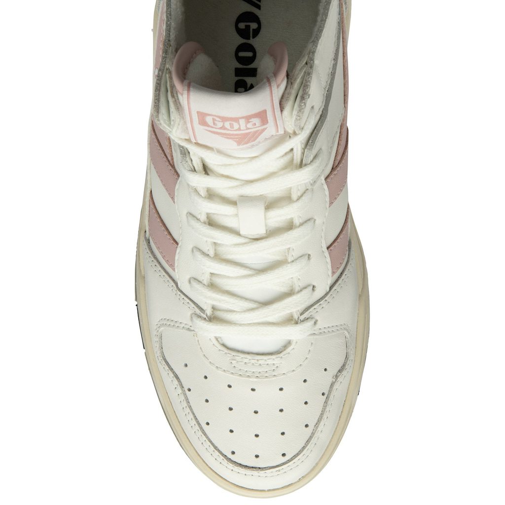 Gola Classics Allcourt High Sneakers Bílé Růžové CZ | MQWV-17409