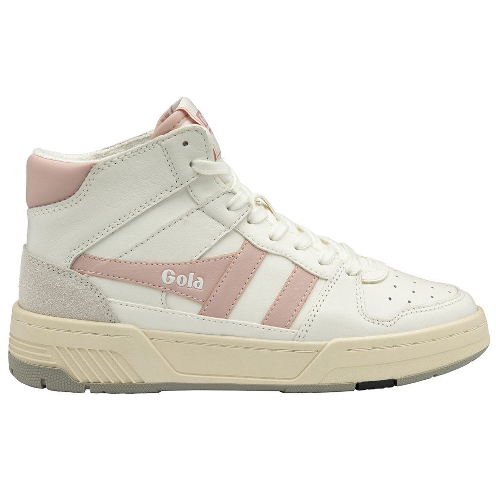 Gola Classics Allcourt High Sneakers Bílé Růžové CZ | MQWV-17409