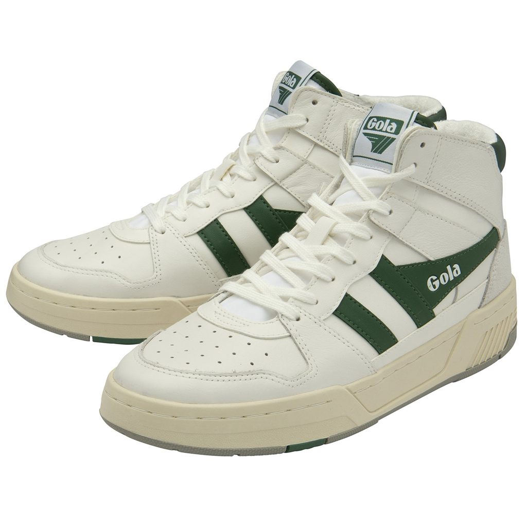 Gola Classics Allcourt High Sneakers Bílé Zelene CZ | HYJG-56120