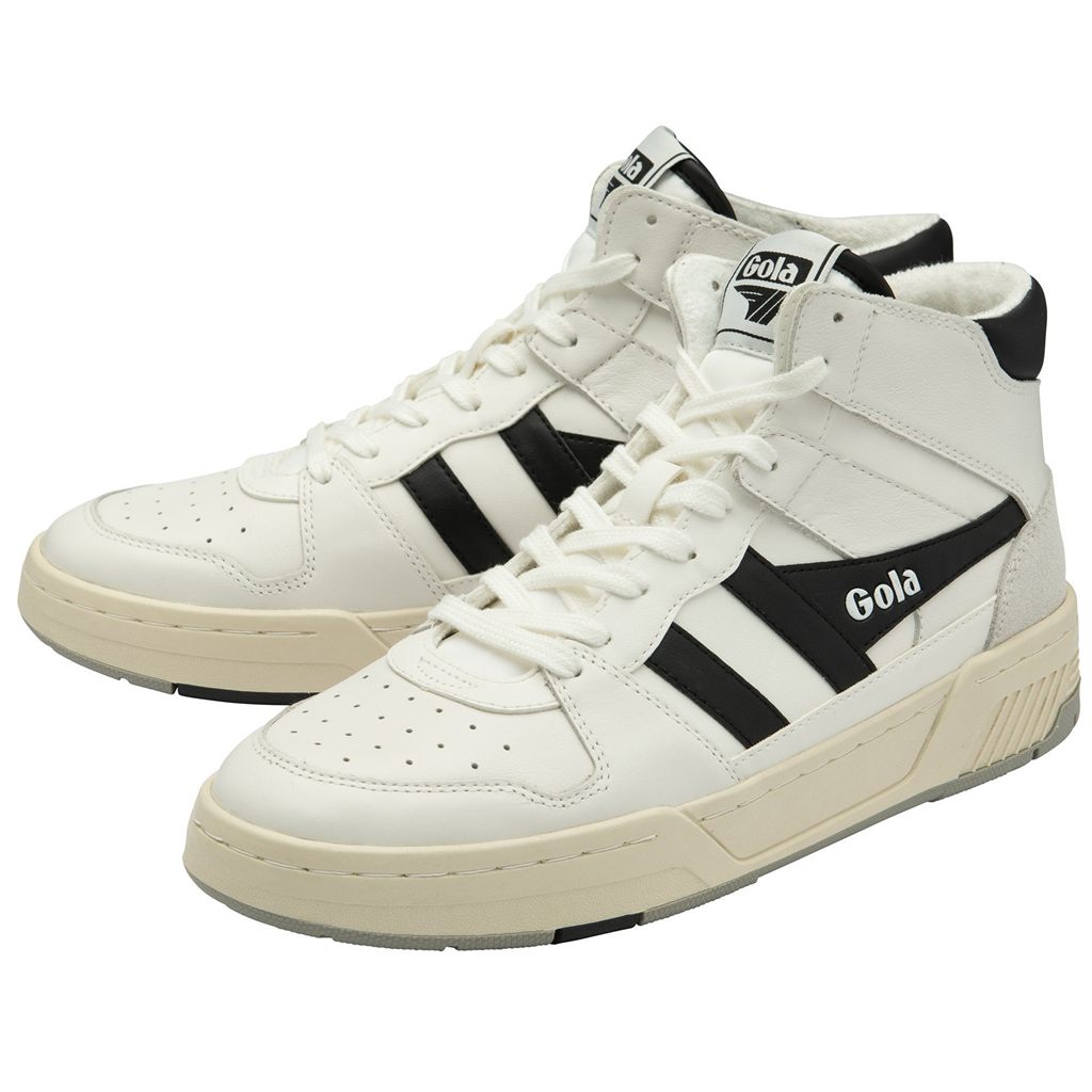 Gola Classics Allcourt High Sneakers Bílé Černé CZ | TBLV-46137