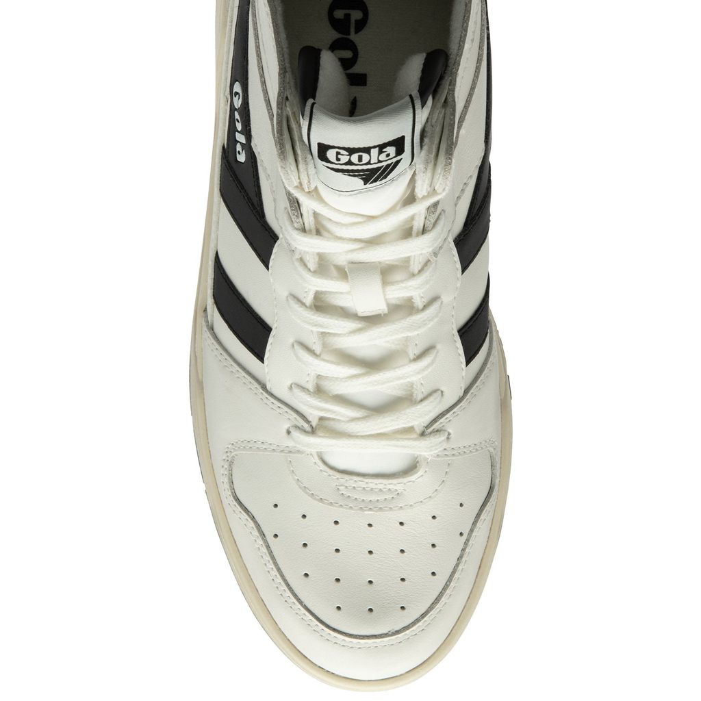 Gola Classics Allcourt High Sneakers Bílé Černé CZ | TBLV-46137
