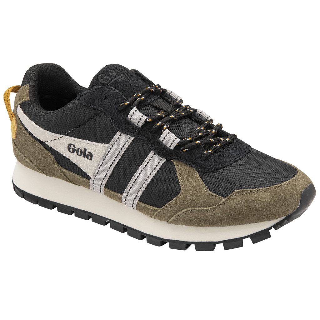 Gola Classics Altitude Sneakers Černé Hnědožlutý Bílé CZ | WYKB-08195