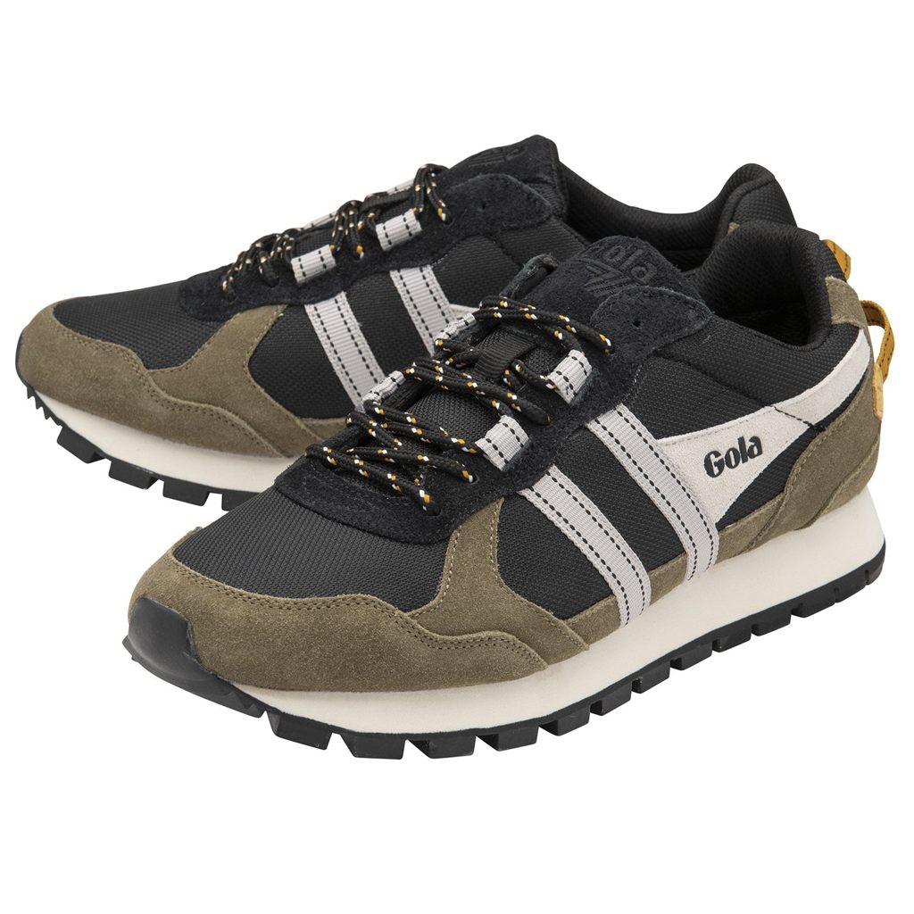 Gola Classics Altitude Sneakers Černé Hnědožlutý Bílé CZ | WYKB-08195
