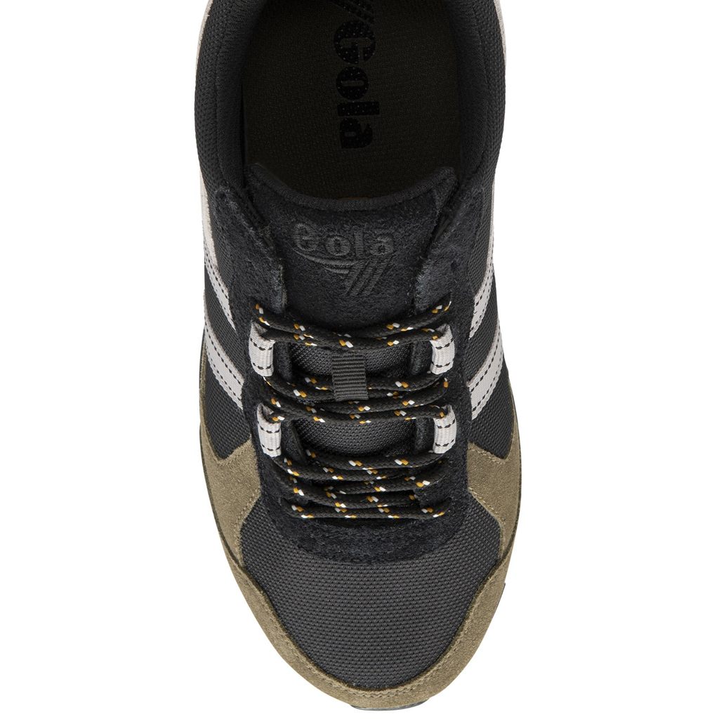 Gola Classics Altitude Sneakers Černé Hnědožlutý Bílé CZ | WYKB-08195